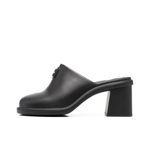 MIU MIU Wrap-toe Slippers Women's Black