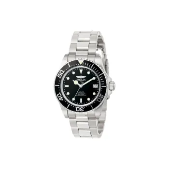 INVICTA Wrist Watch Automatic Mechanical Movement Stainless Steel Strap 40mm Black Dial Men's Watches