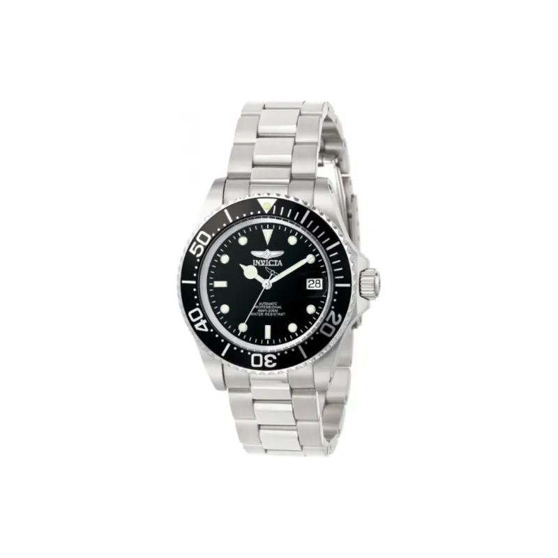 INVICTA Wrist Watch Automatic Mechanical Movement Stainless Steel Strap 40mm Black Dial Men's Watches-0