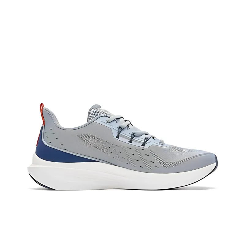 361° Anti Slip And Wear Resistant Lightweight Low Top Running Shoes Men's Gray Blue-1
