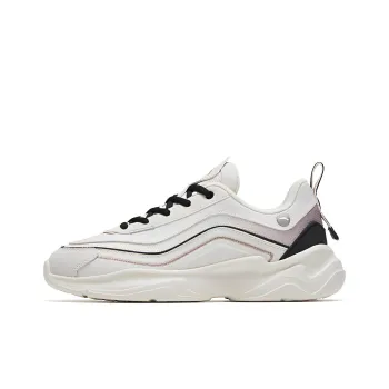 Anta White Thistle Slip Resistant, Abrasion Resistant, Breathable Low Top Sports Casual Shoes Women's Gray Brown Black