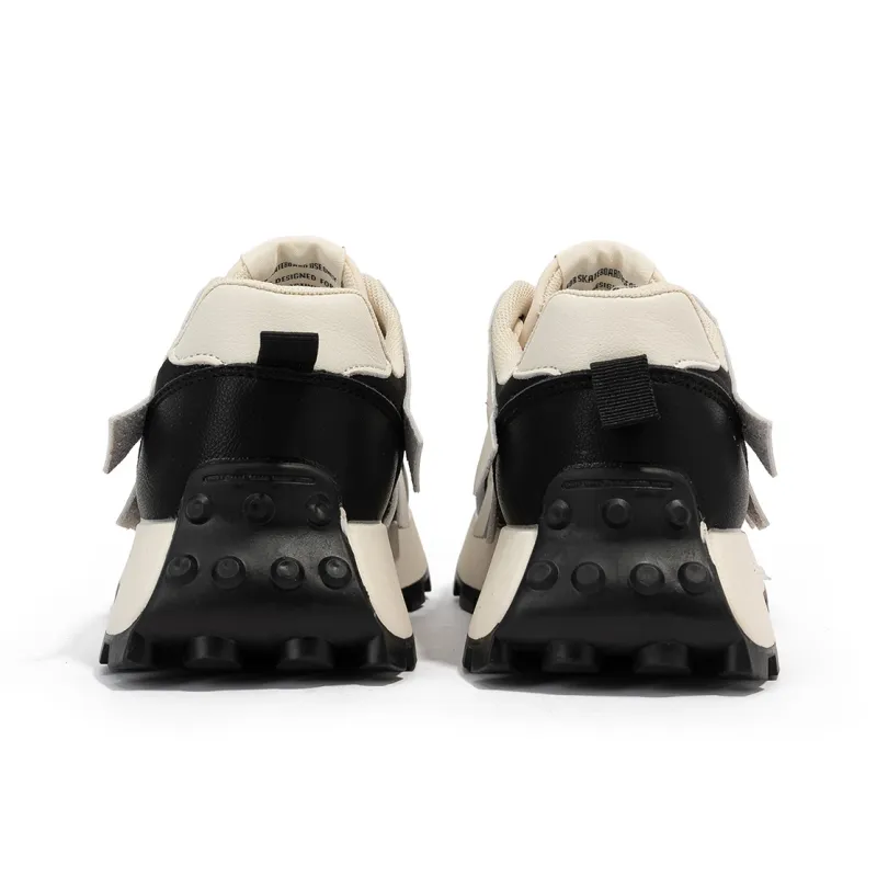 Humanism 1986 Low Top Casual Shoes Women's Beige Black-4