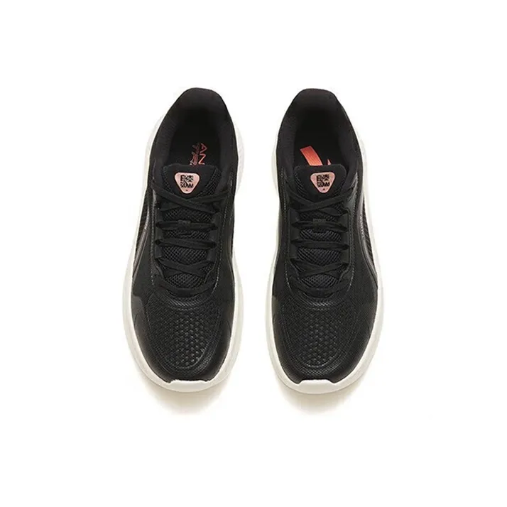 Anta Cushioning Anti-Slip And Wear-Resistant Low-Top Weightlifting Deep Squat Training Shoes Women's Black-3