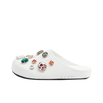 MARNI Closed Toe Slippers Women's White