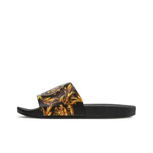 VERSACE JEANS Slide Slippers Men Black