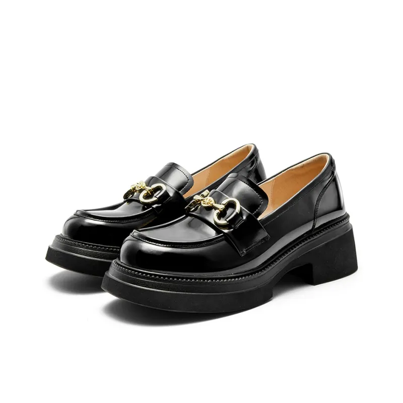 NINE WEST Loafers 5.8cm Women's Black-3