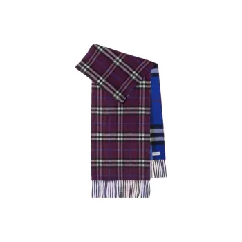 Burberry Reversible Checked Cashmere Scarf