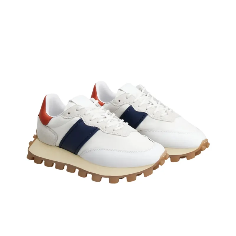 TOD'S 1T Low-Top Sports Casual Shoes Women's White Blue-1
