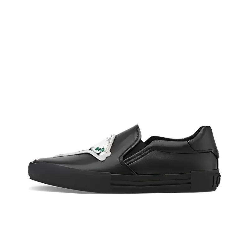 FENDI Low Top Stylish Skateboarding Shoes Men's Black-0