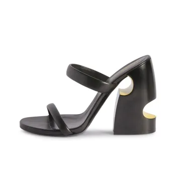 OFF WHITE Pop Bulky Nappa Mule Black Women's