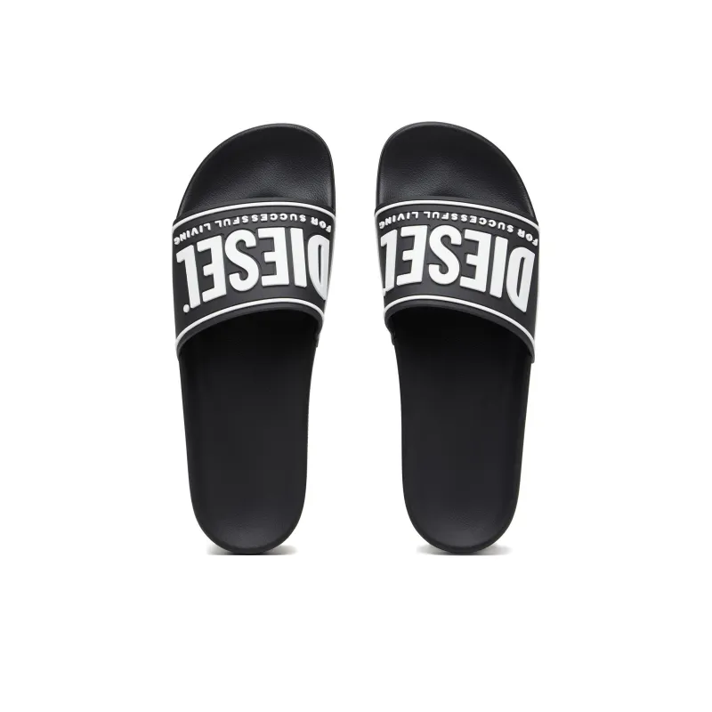 DIESEL Sa Mayemi Cc Logo Embossed Pool Slides-3