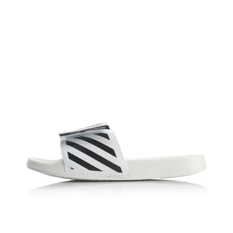 Disney x LiNing Quiet Slide Slippers Women's White Black-0