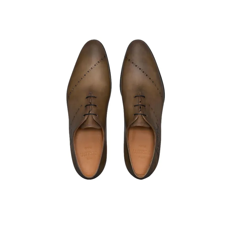 BERLUTI Galet Scritto Dress Shoes Men's Olive-3
