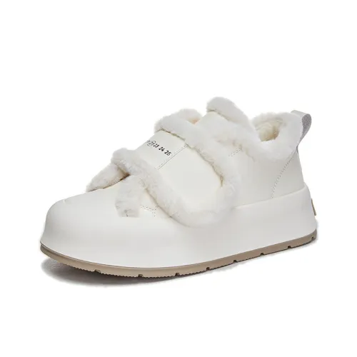Zdwo Warm Low-Top Hook-and-Loop Platform Skateboard Shoes Women's