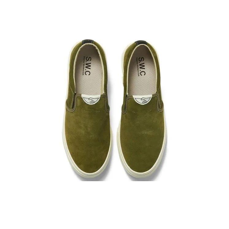 Stepney Workers Club Lister Stylish Skateboarding Shoes Men's Army Green-3