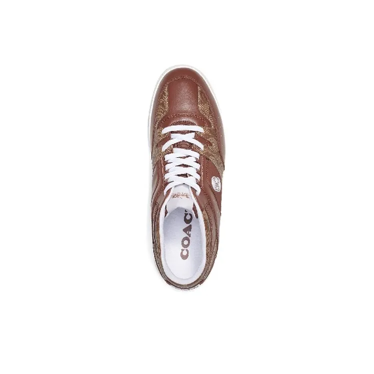 COACH Low Top Stylish Skateboarding Shoes Men's Brown-3