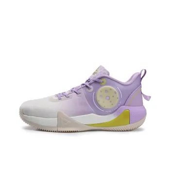 PEAK Basketball Shoes Men Low Top Purple