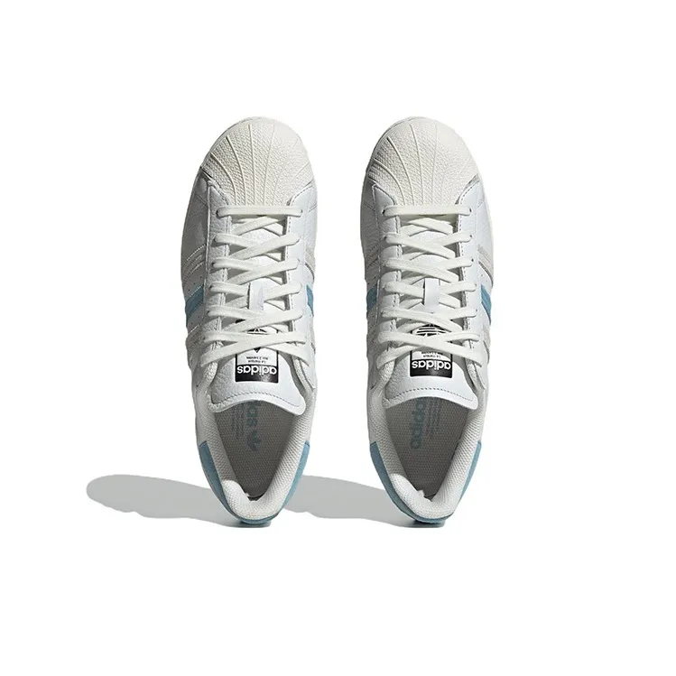 Adidas Superstar Cream White Preloved Blue-4