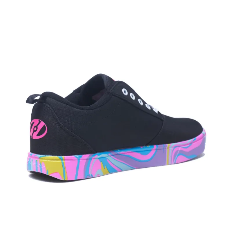 HEELYS Anti-Slip Wear-Resistant Low-Top Canvas Shoes Unisex Black-2