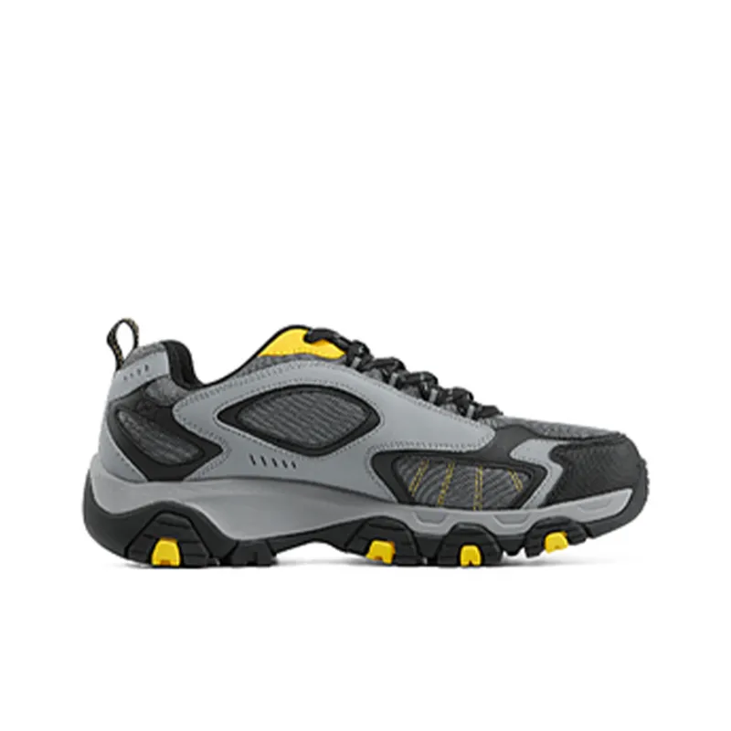 Skechers Outdoor Cushioned Slip Resistant Low Top Casual Shoes Men's Charcoal Gray-1