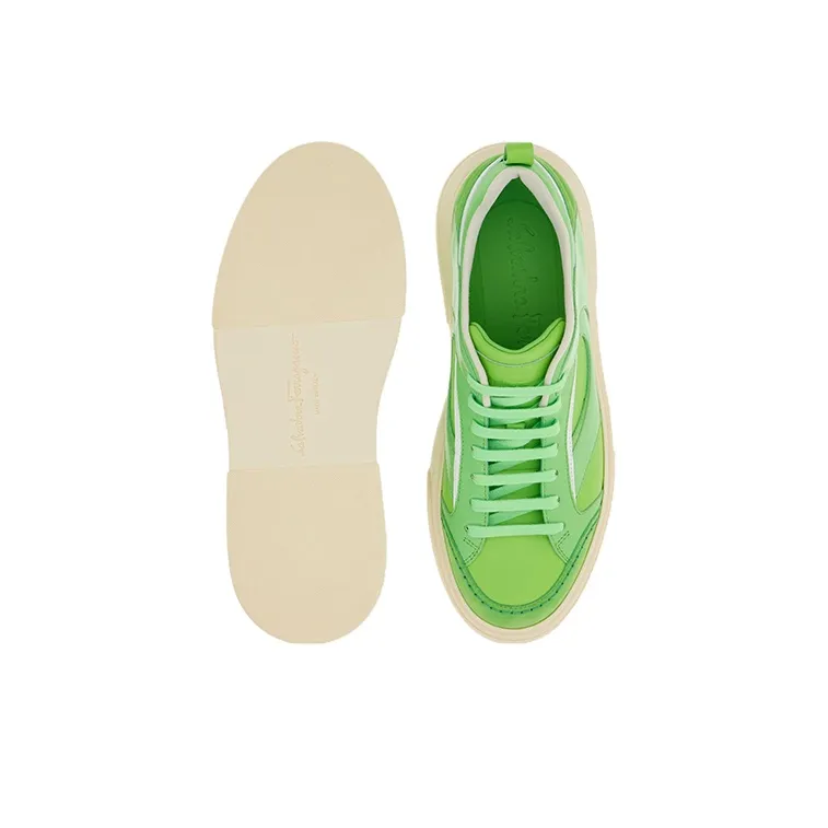 FERRAGAMO Stylish Skateboarding Shoes Men's Green-4