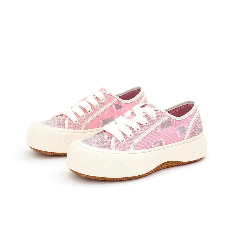 Zdwo Wear-resistant And Lightweight Low-Top Canvas Shoes Women's-1
