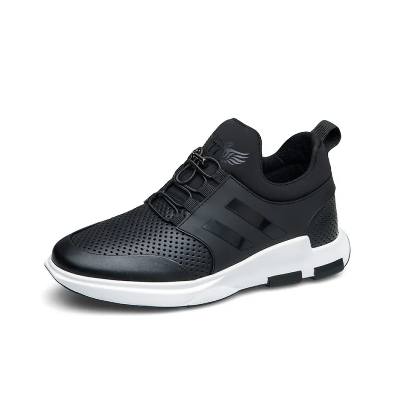 SULEGAO Lightweight Low Top Casual Shoes 7cm Unisex-1