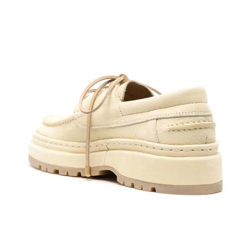 Jacquemus Les Bateau Pavane Double Boat 'Pale Yellow'-3