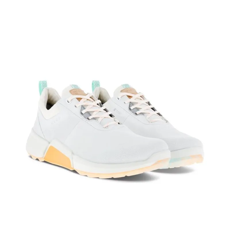 Ecco W GOLF BIOM H4 Low Top Sports Casual Shoes Women's White/Eggshell Blue-1
