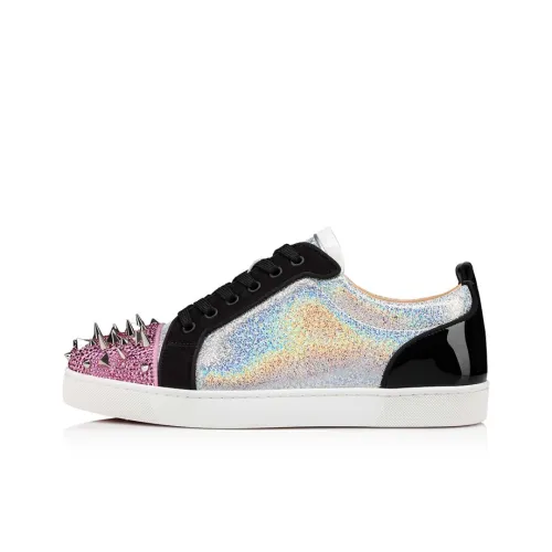 Christian Louboutin Skateboard Shoes Men Low-Top Silver/Pink