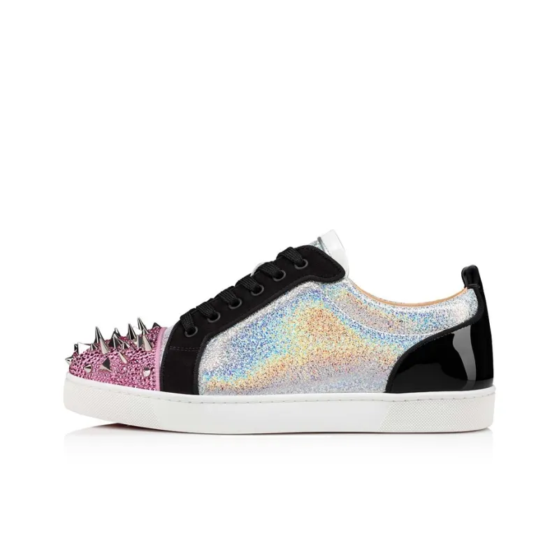 CL LUBOTING Stylish Skateboarding Shoes Men's Silver Pink-0