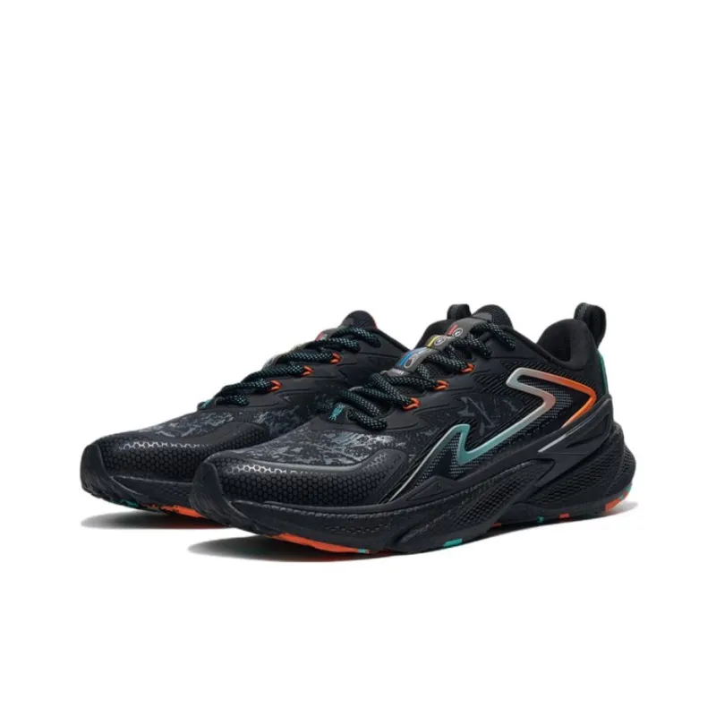 XTEP Cushioned Wear Resistant Lightweight Low Top Running Shoes Men's Black Marmalade Color-1