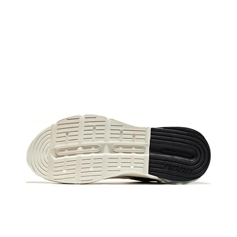 Erke Anti-Slip And Wear-Resistant Rebound Low-Top Running Shoes Men's White Black-4