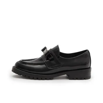 HERLIAN Loafers Low Heel Women's Black