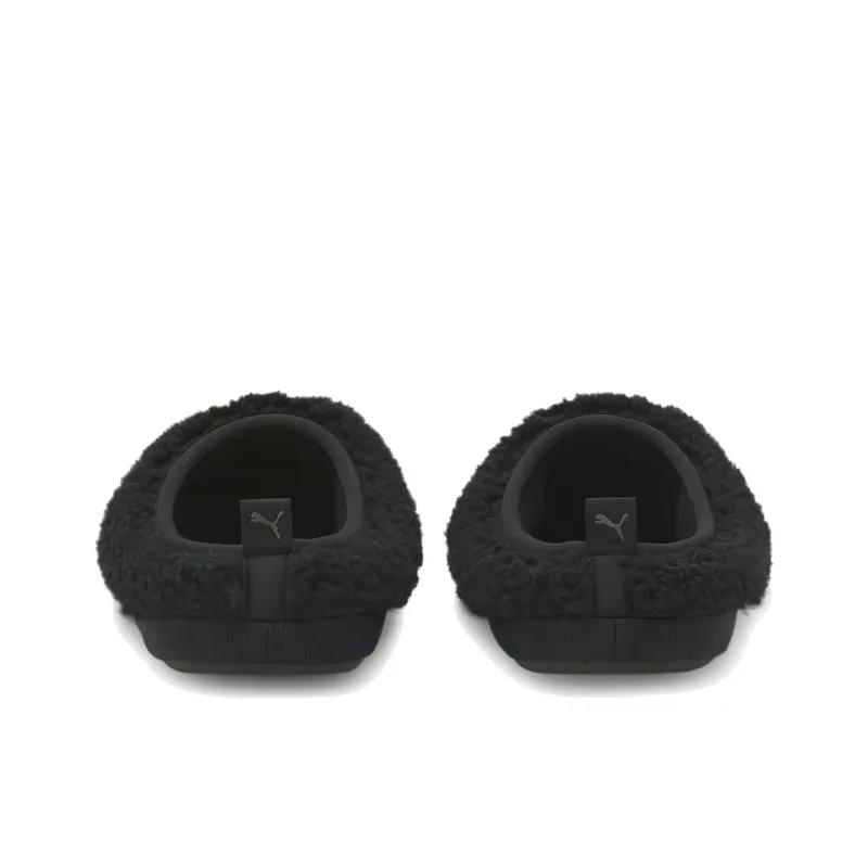 PUMA Scuff Sherpa Slippers 'Black'-4