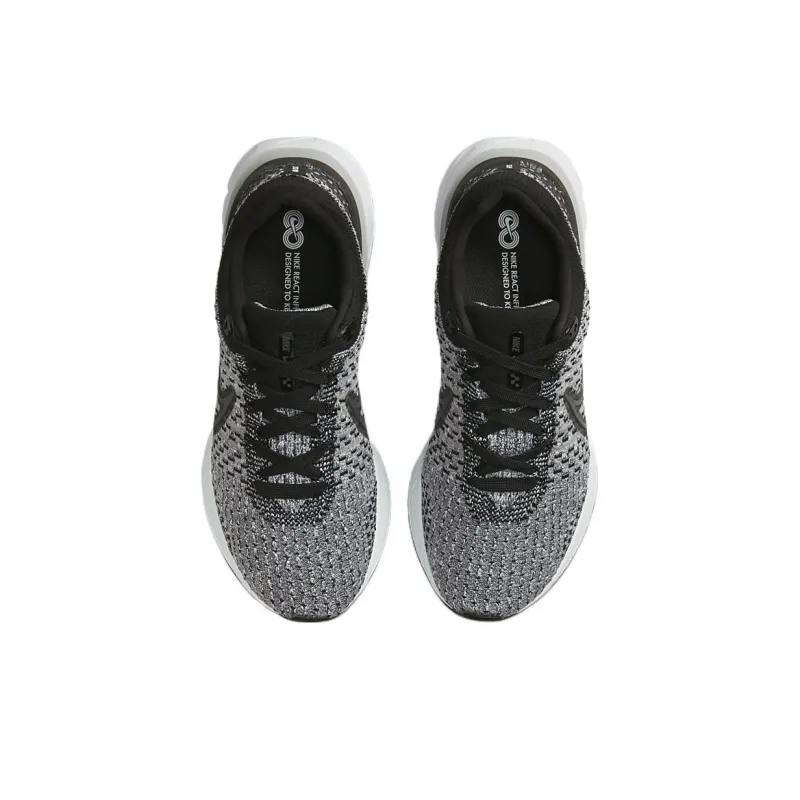 Nike React Infinity Run Flyknit 3 'Black Dark Smoke Grey' Women's-3