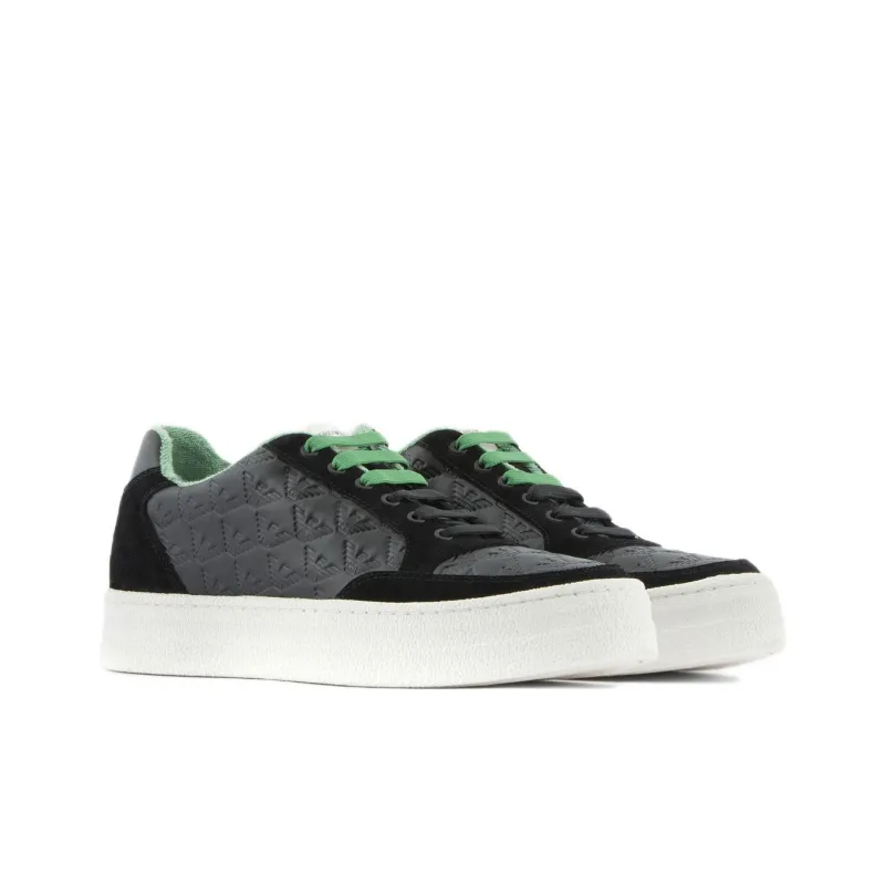 EMPORIO ARMANI Stylish Skateboarding Shoes Men's Black-2