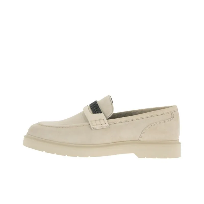 Brunello Cucinelli Embellished Almond Toe Loafers Women's-0