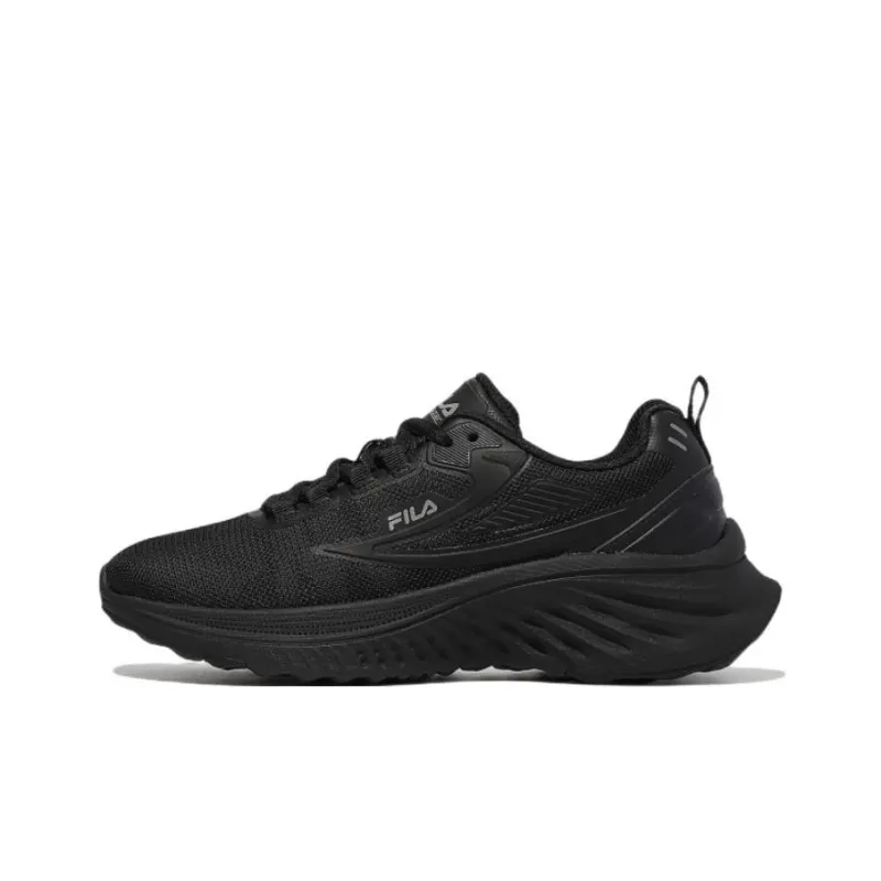 FILA Trazorus N3 Cushioned Slip Resistant Abrasion Resistant Breathable Low Top Casual Shoes Unisex Black Korean Style-0