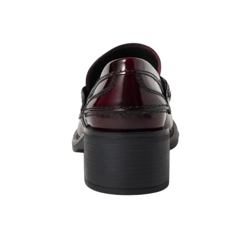 MIU MIU New Year Collection Loafers 5cm Women's Dark Red-4