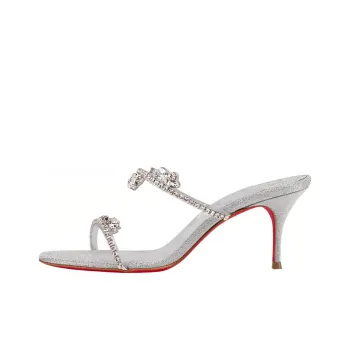 CL LUBOTING Slide Slippers Women's Silver