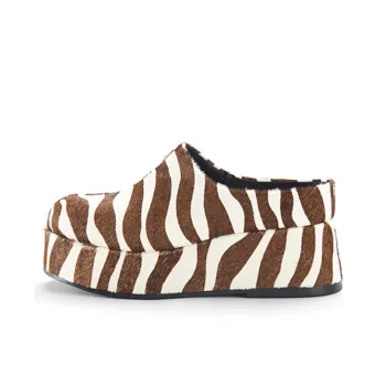 It's Toasted Shibuya Japanese Style Row Platform Shoes Women's White Brown