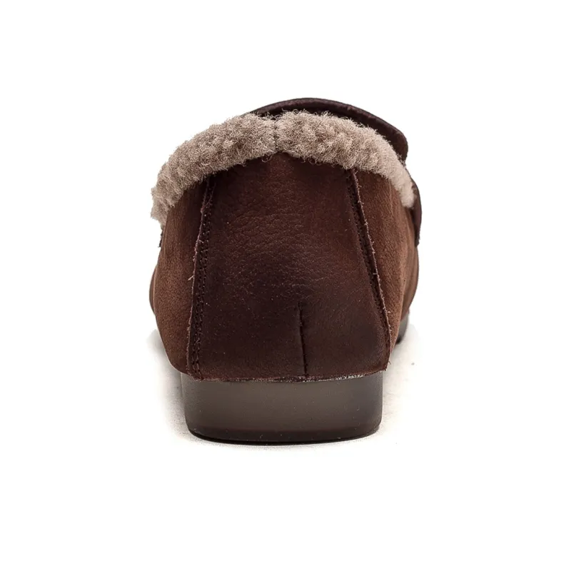 Yao Qia Loafers Women's Khaki/Coffee-9