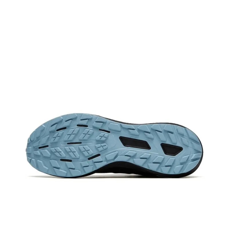 Anta Anti Slip Wear Resistant Low Top Running Shoes Men's Black Blue-4