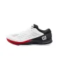 White/Black/Rose Red