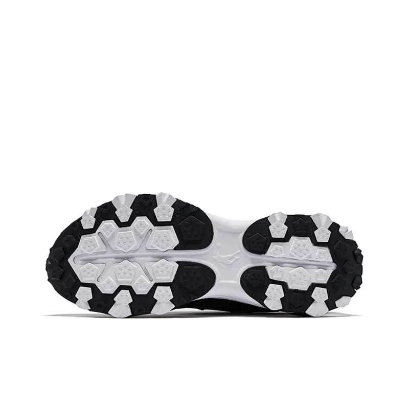 QIAODAN Anti-Slip And Wear-Resistant Lightweight Low-Top Running Shoes Men's Black Blue-4