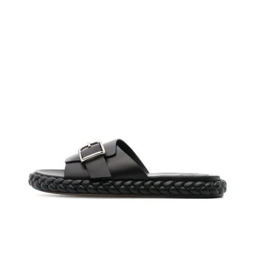 Chloé Braided-sole Leather Slides