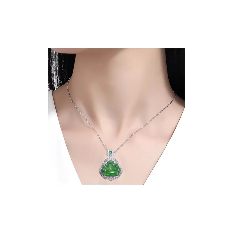Miyu Gangnam Ice Glutinous Jadeite Pendants Women's-5