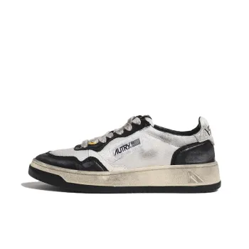 AUTRY Low Super Vintage Mesh Sneakers 'White Black' Women's