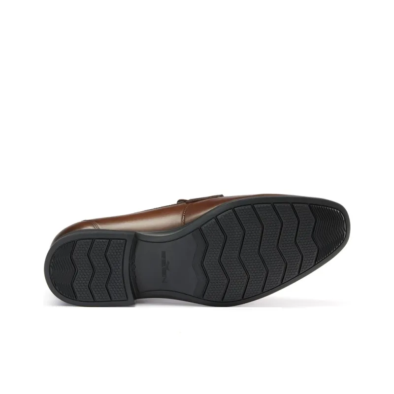 SEVEN Dress Shoes Men Low Top Coffee-2